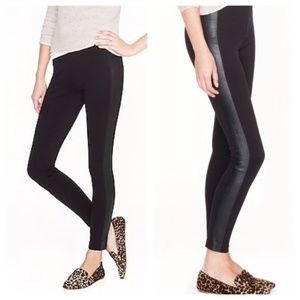 J Crew Pixie Pants w/ Leather Stripe